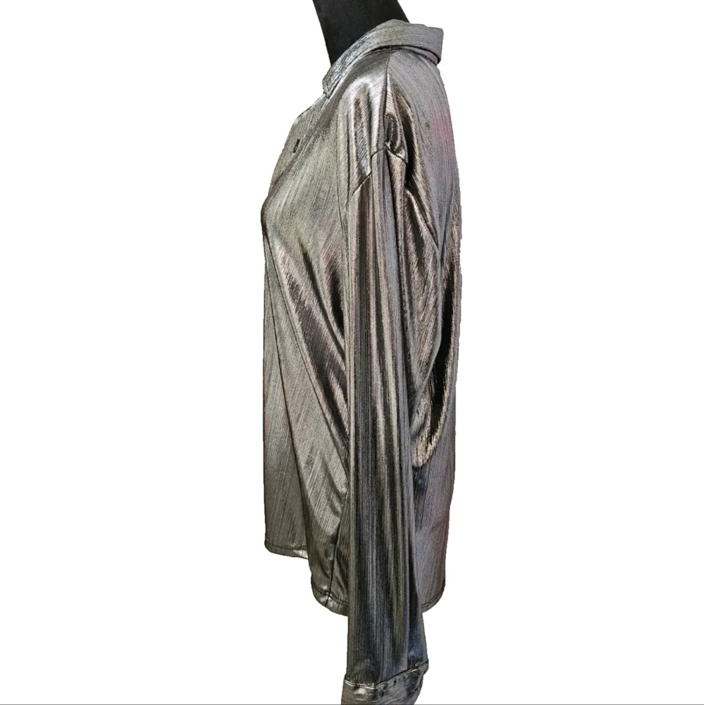 Shimmering Metallic Shirt- Size Small - Picture 9 of 16